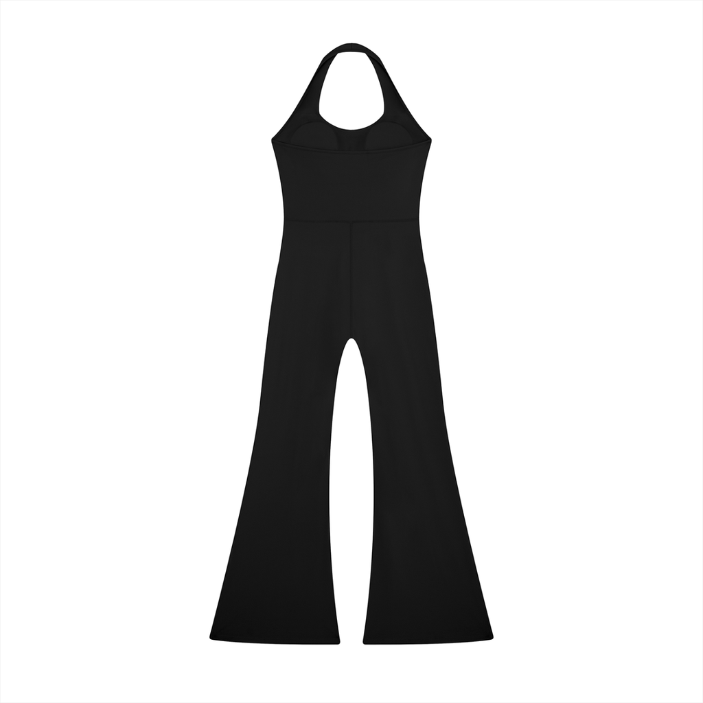 “Girls With Purpose” Halter Flared Jumpsuit