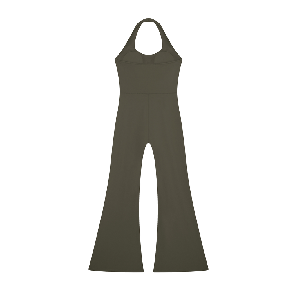“Girls With Purpose” Halter Flared Jumpsuit