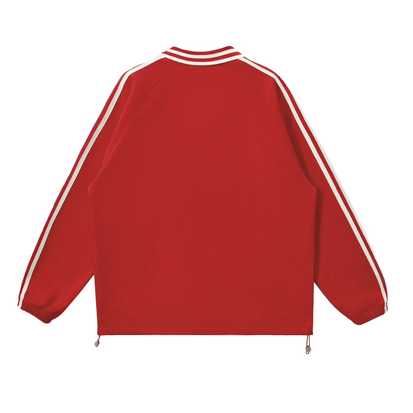 “Dreamers Only”  Striped Lapel Collar Sweatshirt
