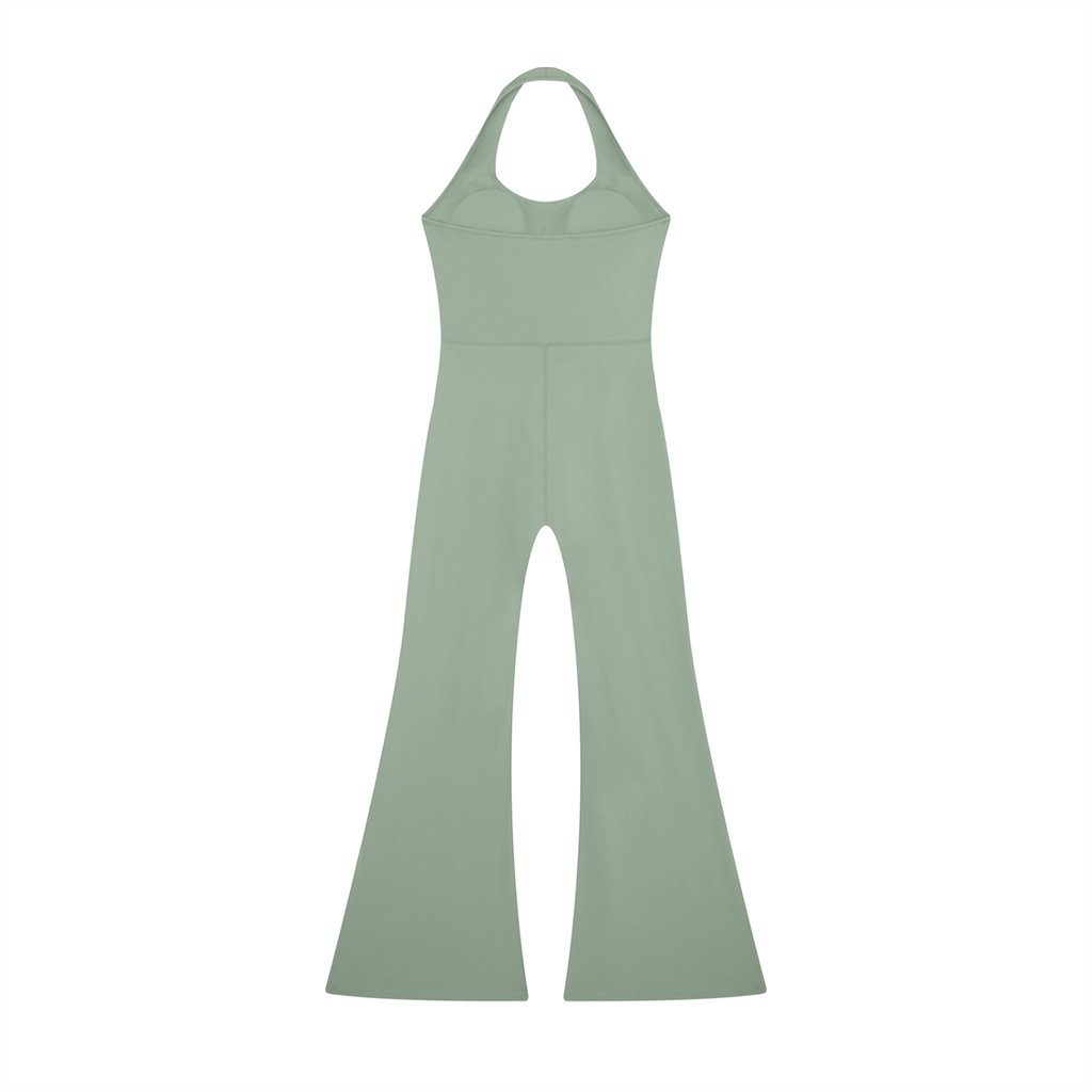 “Girls With Purpose” Halter Flared Jumpsuit